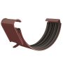 Lindab Steel Gutter Union - 125mm Dark Red
