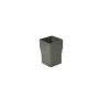 FloPlast Square Downpipe Socket - 65mm Anthracite Grey