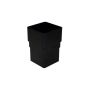 FloPlast Square Downpipe Socket - 65mm Black