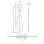 White Fascia Bargeboard Finial - 340mm