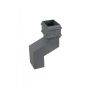 Cast Iron Rectangular Downpipe - 305mm Front Projection 100mm x 75mm Primed