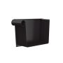 Lindab Rectangular Steel Gutter Left Hand Stop End - 140mm Coffee Brown