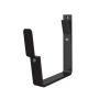Lindab Rectangular Steel Gutter 70mm Flex-Fit Fascia Bracket - 140mm Coffee Brown