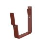 Lindab Rectangular Steel Gutter 70mm Flex-Fit Fascia Bracket - 140mm Tile Red