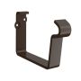 Lindab Rectangular Steel Gutter Fascia Bracket - 140mm Coffee Brown