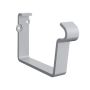 Lindab Rectangular Steel Gutter Fascia Bracket - 140mm Silver Metallic