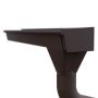 Lindab Rectangular Steel Gutter - 140mm x 3mtr Brown