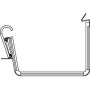 Lindab Rectangular Steel Gutter Union - 140mm Silver Metallic