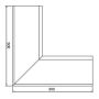 Lindab Rectangular Steel Gutter Internal Angle 90 - 140mm Brown