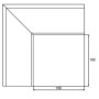 Lindab Rectangular Steel Gutter External Angle 90 - 140mm Anthracite Metallic