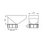 Lindab Steel Drain Trap - 100mm Antique White