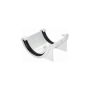 FloPlast Half Round Gutter Union Bracket - 112mm White