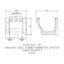 FloPlast Ogee Gutter Union Bracket - 110mm x 80mm White