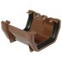FloPlast Square Gutter Union Bracket - 114mm Brown