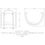 FloPlast Industrial/ Xtraflo Gutter Union Bracket - 170mm Grey