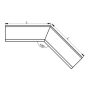 Lindab Steel Gutter Internal Angle 135 - 100mm Graphite