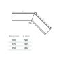 Lindab Steel Gutter Internal Angle 135 - 100mm Tile Red