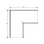 Lindab Steel Gutter Internal Angle 90 - 100mm Anthracite Grey