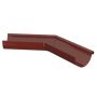 Lindab Steel Gutter External Angle 135 - 125mm Dark Red