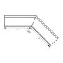 Lindab Steel Gutter External Angle 135 - 150mm Graphite