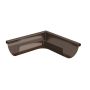 Lindab Steel Gutter External Angle 90 - 100mm Brown