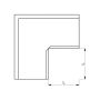 Lindab Steel Gutter External Angle 90 - 100mm Dark Red