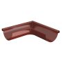 Lindab Steel Gutter External Angle 90 - 150mm Dark Red