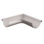 Lindab Steel Gutter External Angle 90 - 150mm Silver Metallic