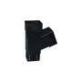 FloPlast Square Downpipe Branch - 112 Degree x 65mm Black
