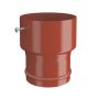 Lindab Steel Hose Connector - 87mm Tile Red