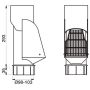 Lindab Steel Self Cleaning Leaf Trap - 100mm Coffee Brown
