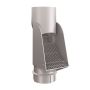 Lindab Steel Self Cleaning Leaf Trap - 100mm Silver Metallic