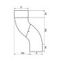 Lindab Magestic Steel One-Piece Downpipe Offset - 100mm Galvanised