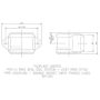 FloPlast Ring Seal Soil Coupling with Lugs Double Socket - 110mm Cast Iron Effect