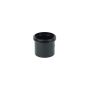 FloPlast Ring Seal Soil Coupling Single Socket - 110mm Black