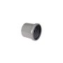 FloPlast Ring Seal Soil Coupling Single Socket - 110mm Grey
