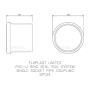 FloPlast Ring Seal Soil Coupling Single Socket - 110mm Grey