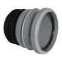 FloPlast Universal Adaptor - Ring Seal Soil PVC Pipe to Cast Iron Or Clay Drainage - Grey