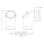 FloPlast Ring Seal Soil Access Bend - 92.5 Degree x 110mm White