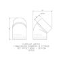 FloPlast Solvent Weld Offset Bend Bottom - 110mm Black