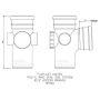 FloPlast Ring Seal Soil Access Branch - 92.5 Degree x 110mm Grey