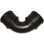 FloPlast Ring Seal Soil Bend Double Socket - 92.5 Degree x 110mm Cast Iron Effect