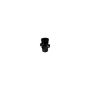 FloPlast Ring Seal Soil Boss Pipe Single Socket - 110mm Black