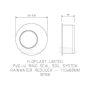 FloPlast Ring Seal Soil Reducer - 110mm x 68mm Black