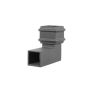 Cast Iron Square Downpipe Bend - 92.5 Degree x 75mm Primed