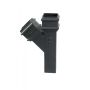 Cast Iron Square Downpipe Branch - 135 Degree x 75mm Primed