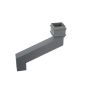 Cast Iron Square Downpipe Offset - 380mm Projection 75mm Primed