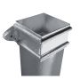 Cast Iron Square Downpipe Eared - 100mm x 1829mm Primed