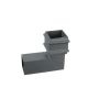 Cast Iron Square Downpipe Bend - 92.5 Degree x 100mm Primed