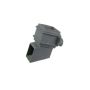 Cast Iron Square Downpipe Eared Shoe - 100mm Primed